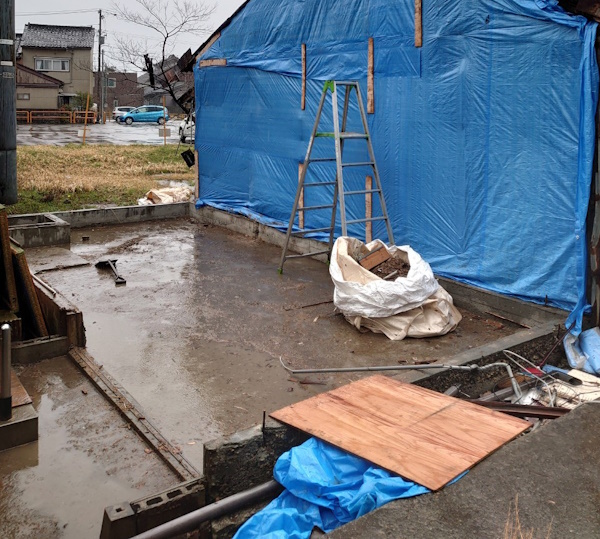 富山市の空き地を解体工事した後
