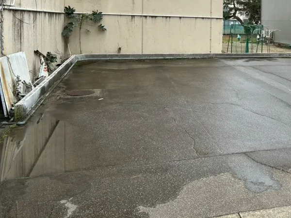 富山でブロック塀を解体。解体後の写真。