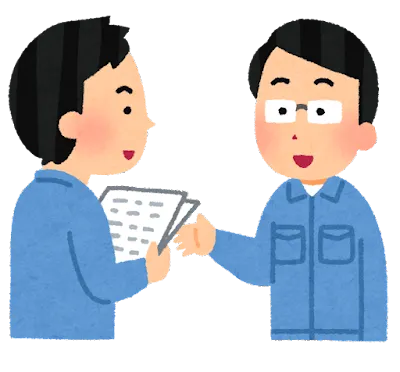 解体工事の見積内容の質問に答える。