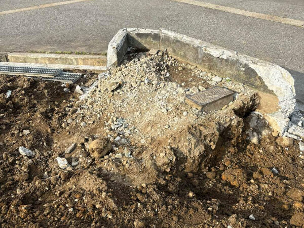地中に埋もれた基礎