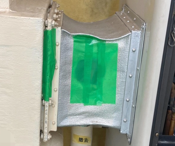 空調ダクトを繋ぐキャンパス継手