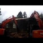 【解体動画 富山】木造解体工事・重機作業(黒部市)