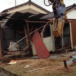 【解体動画 富山】軽量鉄骨造車庫の解体工事(射水市)