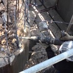 【解体動画富山】煙突解体・手斫り作業（富山市） ①