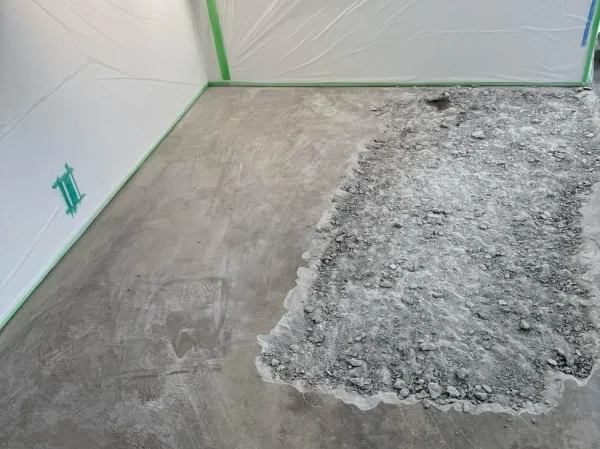 深さを均等に斫る