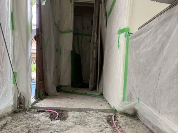 斫り時はしっかりとした養生２