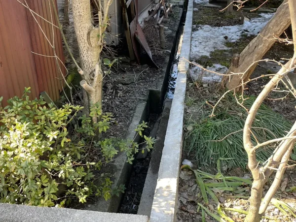 ブロック塀の高さ調整後の写真