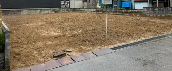 全ての解体作業が終わり、更地が誕生した姿。