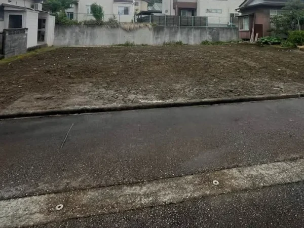 きれいになった整地。