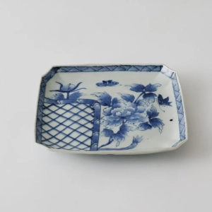 幕末明治古伊万里染付皿