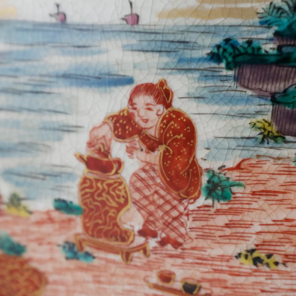 茶を淹れる童子